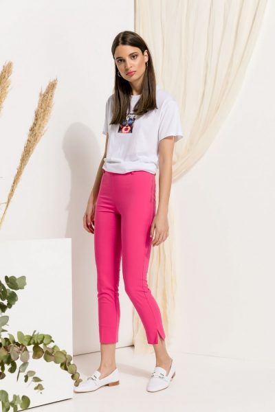 Pink Slim Fit Pants