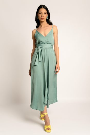 Isabel Belted Dress – Clay - Image 5