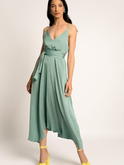 Isabel Belted Dress – Clay