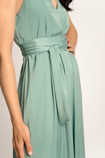 Isabel Belted Dress – Clay - Image 2