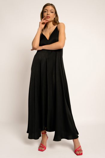 Isabel Belted Dress – Black - Image 3