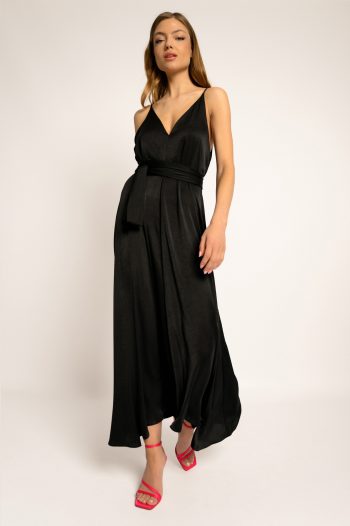 Isabel Belted Dress – Black - Image 6