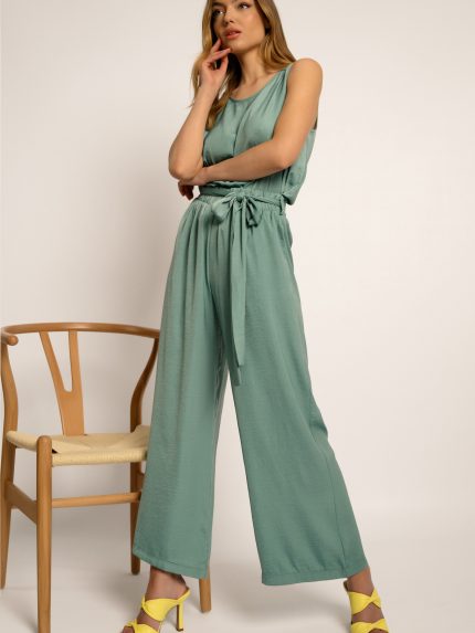 Leah Belted Cullotes – Clay