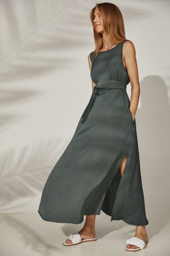 Peyton Dress – Khaki - Image 7