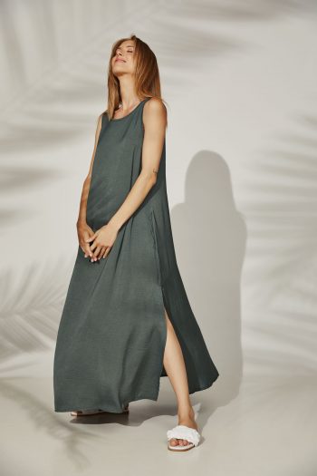 Peyton Dress – Khaki - Image 2