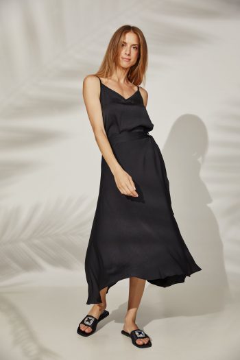 May Wrap Skirt – Black - Image 5