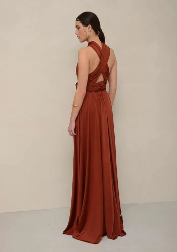 Allium Multiform Dress – Chocolate - Image 6