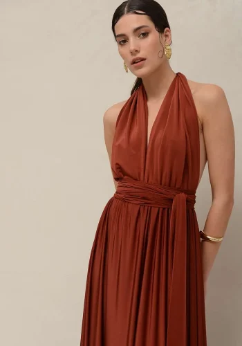 Allium Multiform Dress – Chocolate - Image 7