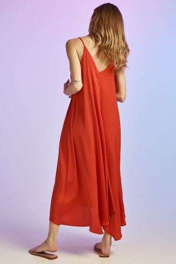 Isabel Belted Dress – Brick - Image 5