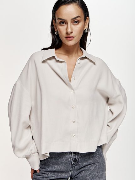 Valeria Shirt – Stone/Brown