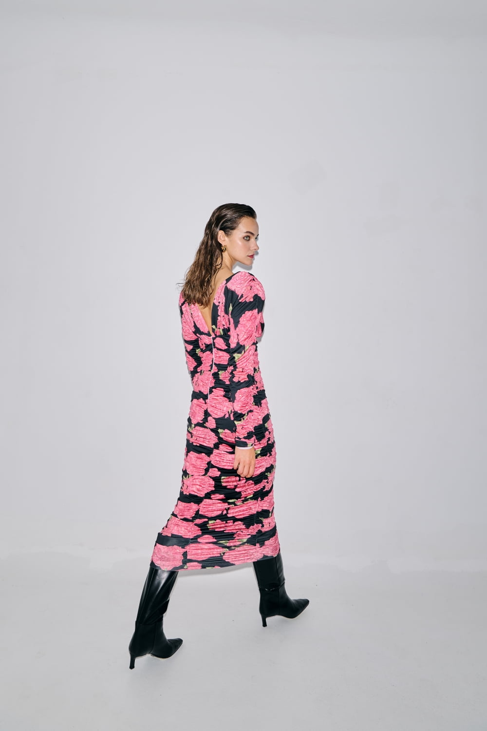 Victoria Dress – Dusty Pink Roses - Sekoia boutique