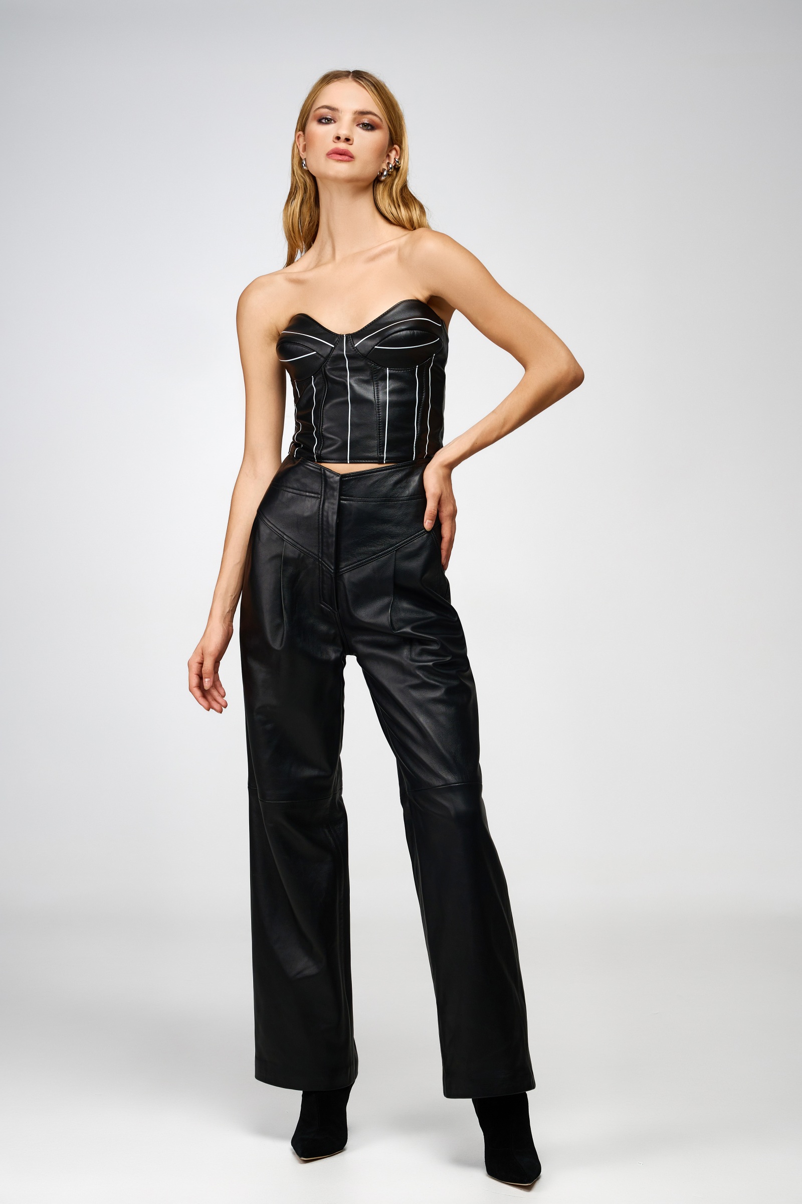 Eco Leather Flare Pants – Black - Sekoia boutique