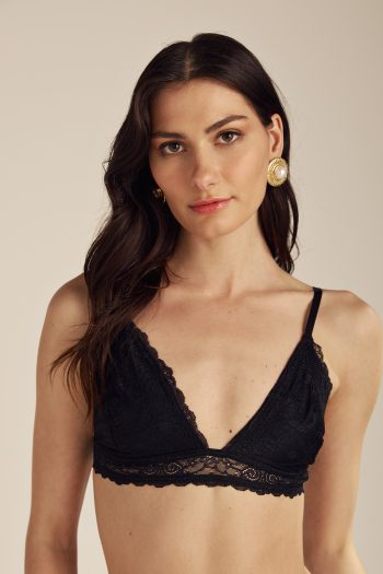 Lace Bralette – Black