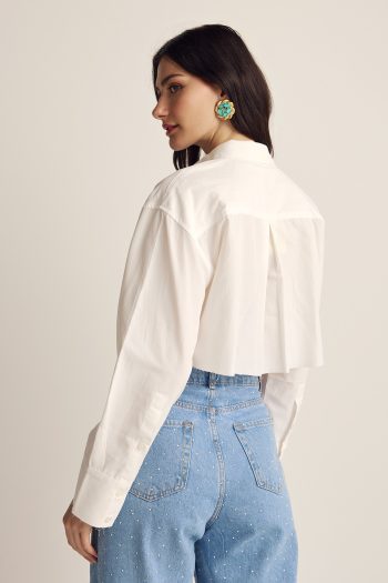 Alice Crop Shirt – White - Image 6