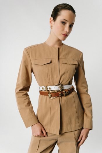 Gemma Leather Belt – White - Image 4