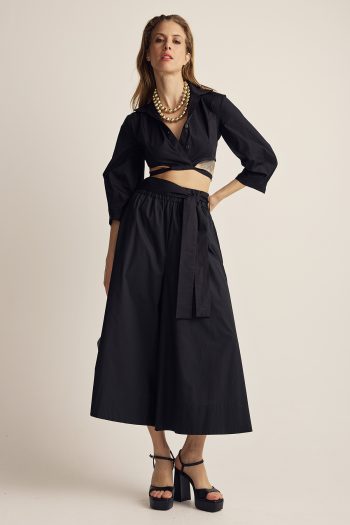 Belted Cullotes – Black
