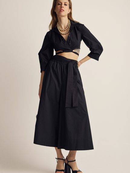 Belted Cullotes – Black