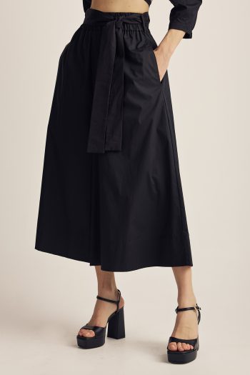 Belted Cullotes – Black - Image 3