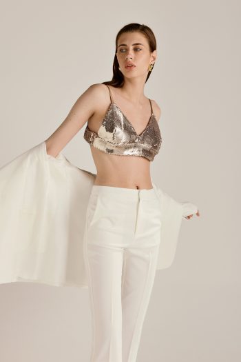 Thea Sequin Top – Gold/Silver - Image 3