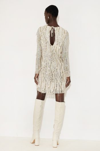 Annalise Sequin Dress – Gold - Image 4