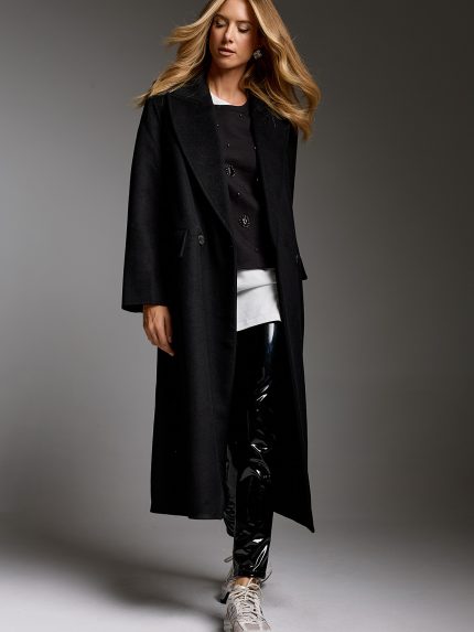 Blaze Oversized Coat – Black