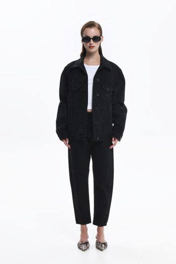 Lima Slouchy Denim – Black - Image 5