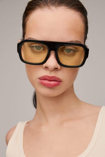 Mila Sunglasses – Black/ Yellow - Image 2