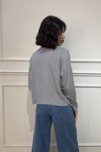 Round neck Knit – Grey - Image 4