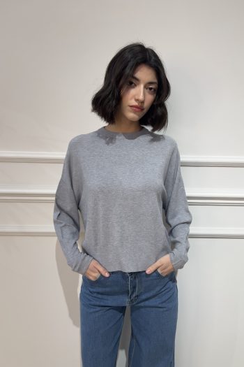 Round neck Knit – Grey