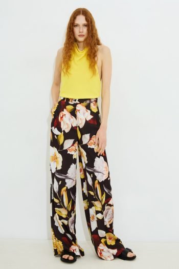 Marisa Satin Pants – Floral