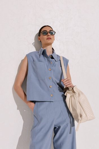 Tulip Textured Bag – Cream - Image 7