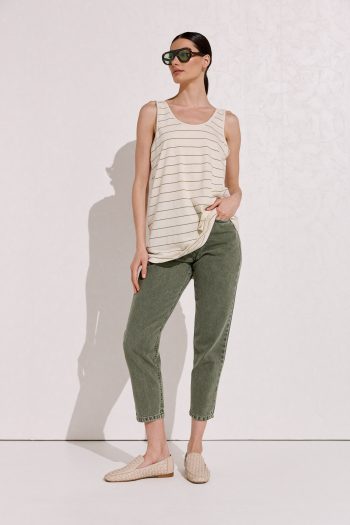 Angela Denim – Khaki - Image 4