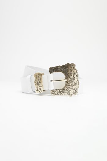 Wanda Leather Belt – White - Image 2