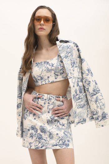 Zoe Denim Top – Blue - Image 3