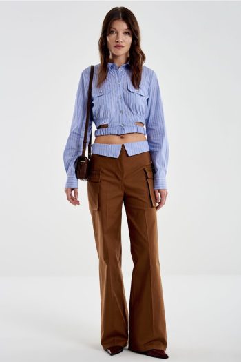 Ayla Striped Shirt – Blue - Image 4