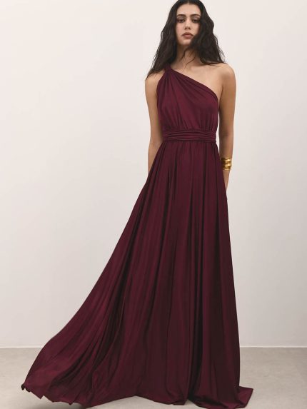 Artemis Dress – Burgundy