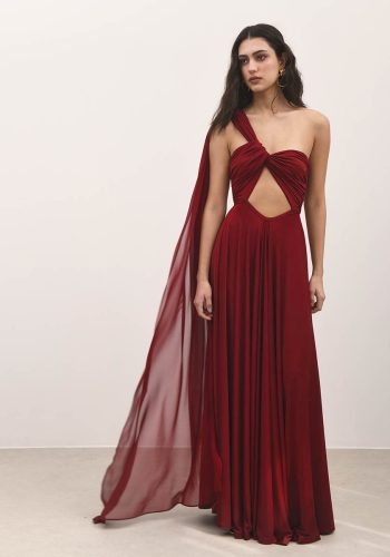 Callista Dress – Red Wine - Image 2