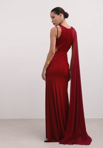 Brooklyn Dress – Red Wine - Image 3