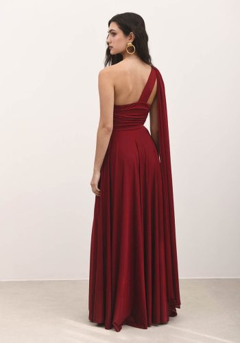 Callista Dress – Red Wine - Image 3