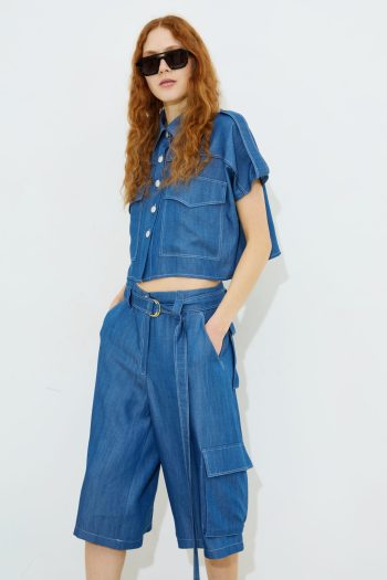 Edita Cargo Shorts – Denim