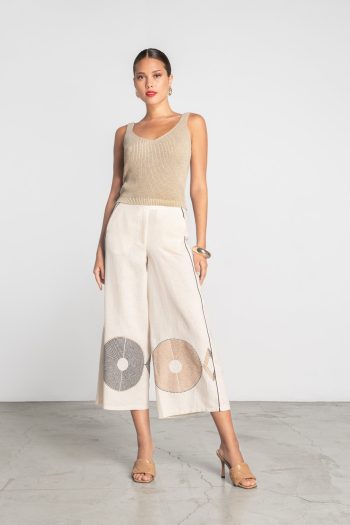 Amara Linen Cullotes – Print
