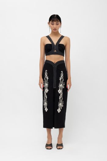 Lunar Crop Top -Black - Image 3