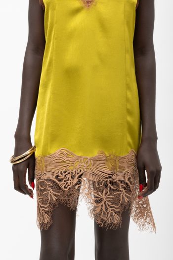 Marigold Dress – Lime - Image 3