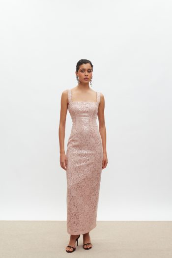 Kali Lace Dress – Baby Pink