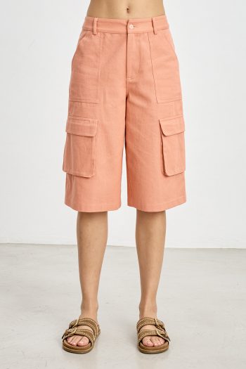 Cargo Bermuda – Peach/Khaki - Image 2