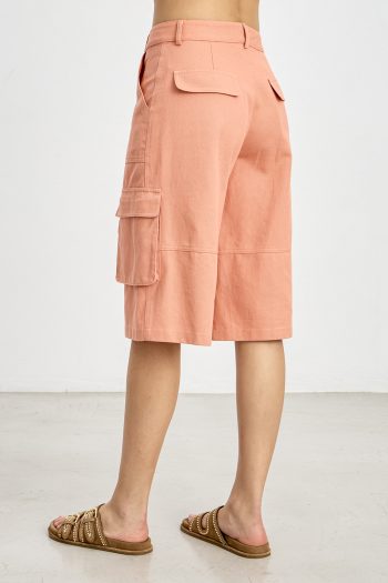 Cargo Bermuda – Peach/Khaki - Image 3