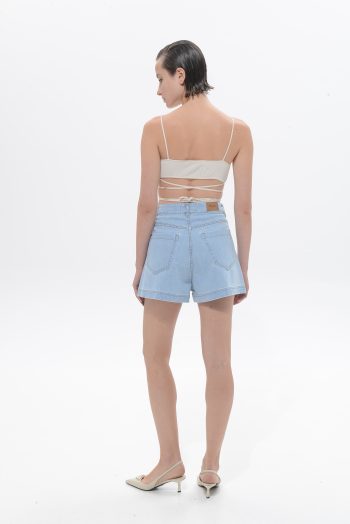 Britney Denim Shorts – Light Blue - Image 2