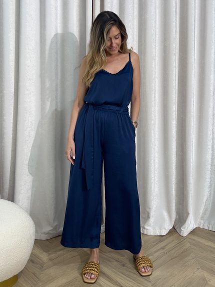 Leah Belted Cullotes – Blue