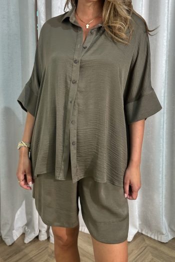 Isabel Shirt – Khaki - Image 2