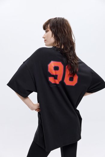Est.96 Red T-Shirt – Black